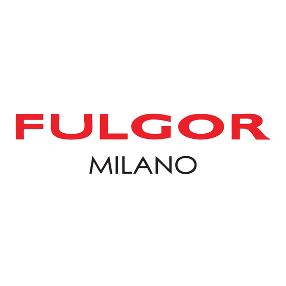 Fulgor Milano F6IT30 1 Serie Instructions D'installation
