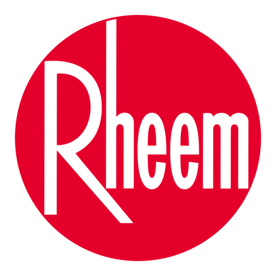 Rheem EcoNet Instructions D'installation