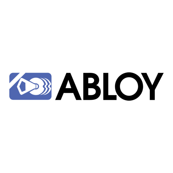 Abloy VE1000 Série Notice De Pose