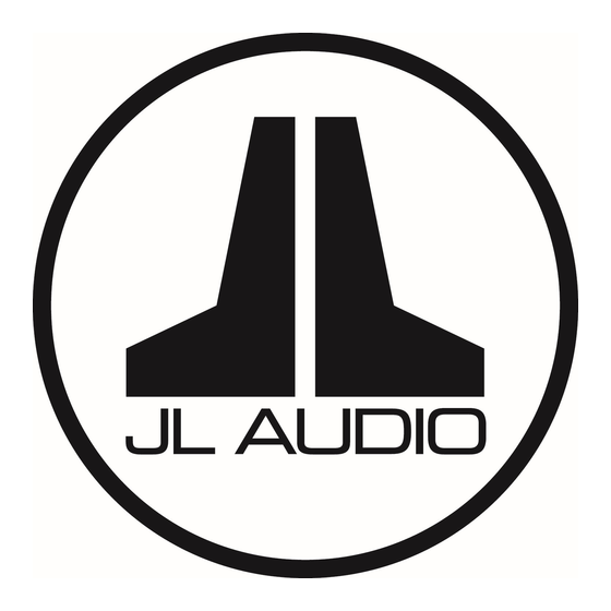 JL Audio XD 1000/1v2 Manuel D'utilisation