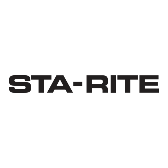 STA-RITE SG12 Serie Mode D'emploi
