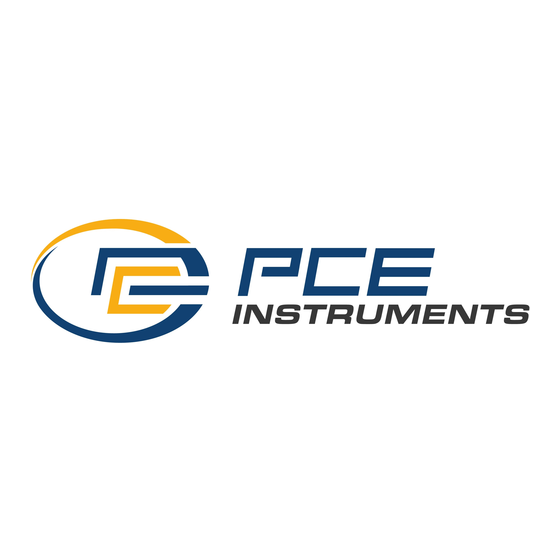 PCE Instruments DRD Serie Manuel D'utilisation