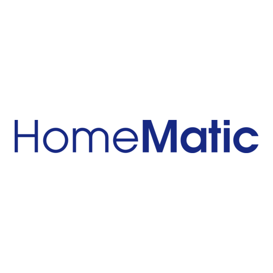 HomeMatic HmIPW-WGD Notice D'installation Et D'emploi