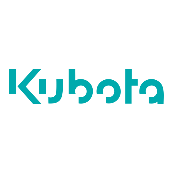 Kubota KX 018-4 Manuel De L'utilisateur