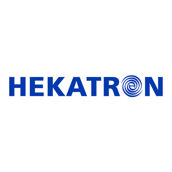 Hekatron Genius Plus Mode D'emploi