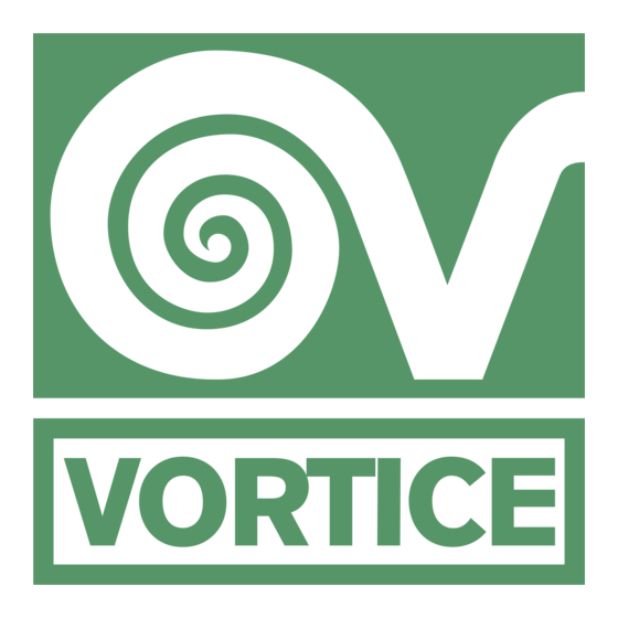 Vortice CD Notice D'emploi Et D'entretien