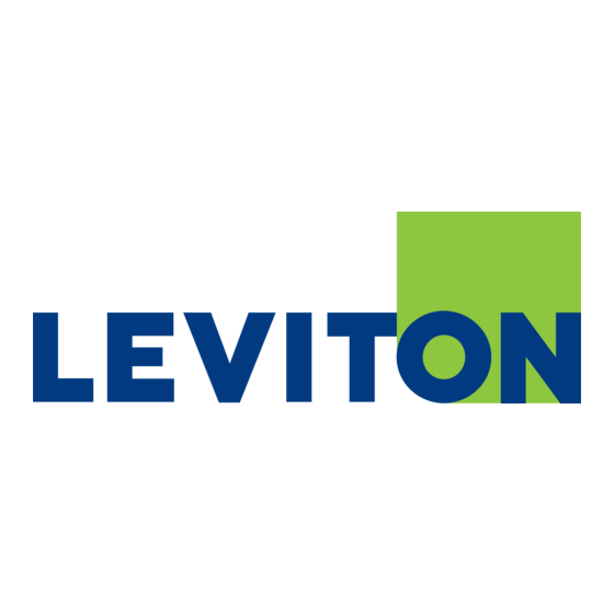 Leviton GreenMAX RPM00-100 Manuel D'installation