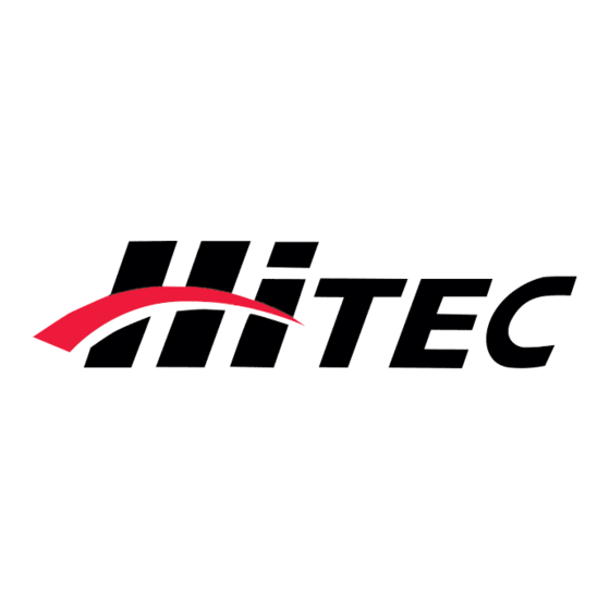 HITEC Système de télémétrie Mode D'emploi