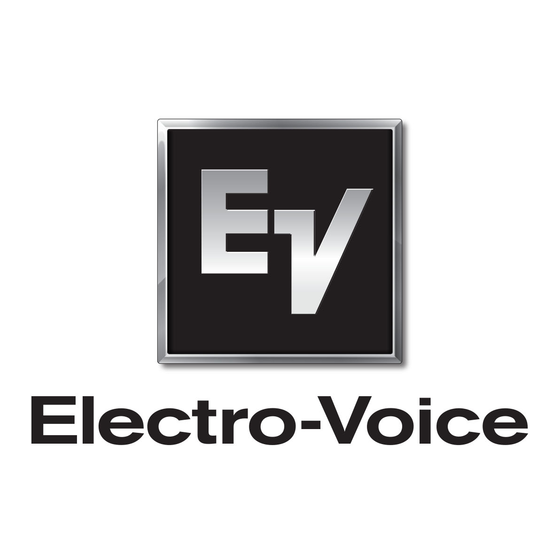 Electro-Voice ELX200 Manuel D'installation