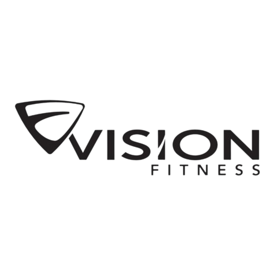 Vision Fitness Tapis Roulant Simple Manuel Du Propriétaire
