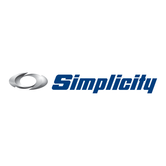 Simplicity SLF4 Manuel D'instruction