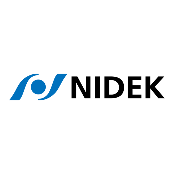 Nidek Medical Mark 5 Nuvo Lite Série Mode D'emploi