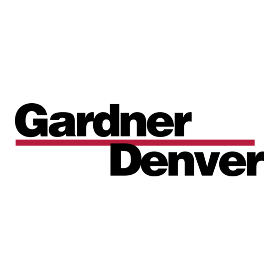 Gardner Denver GDD216F Manuel Des Opérateurs