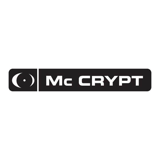 MC Crypt MK-4100 Mode D'emploi
