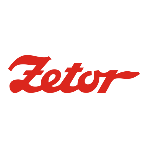 Zetor Forterra 95 Guide D'utilisation Et D'entretien