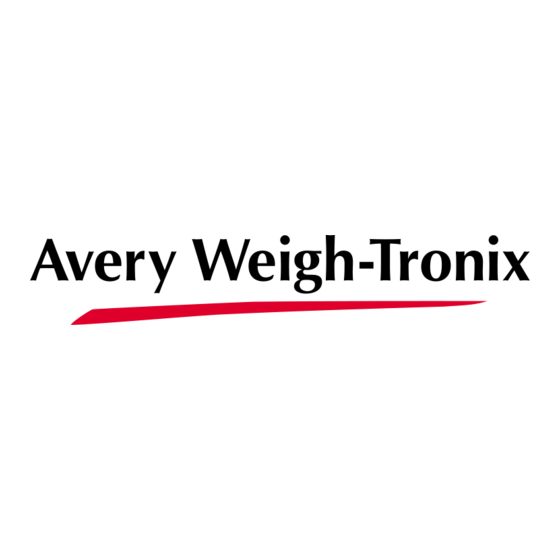 Avery Weigh-Tronix ZM301 Notice D'utilisation