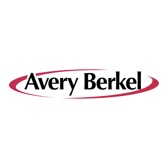 Avery Berkel FX 210 Manuel D'utilisation