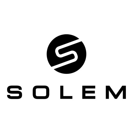 Solem BL-IS Guide D'installation Rapide