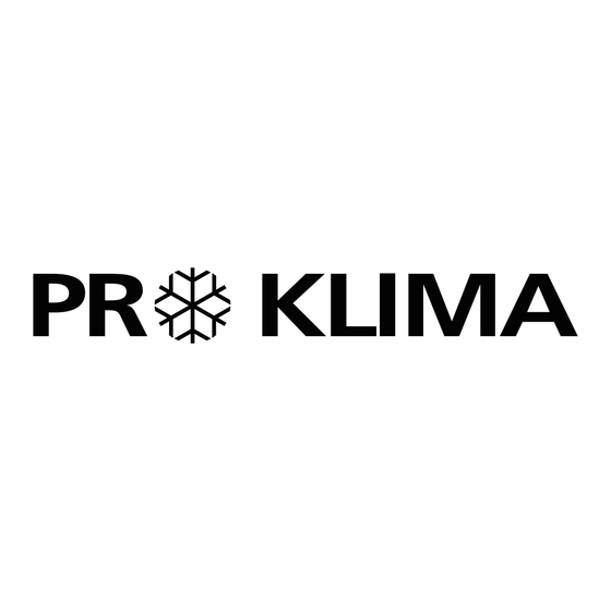 ProKlima FN-114501.4 Mode D'emploi