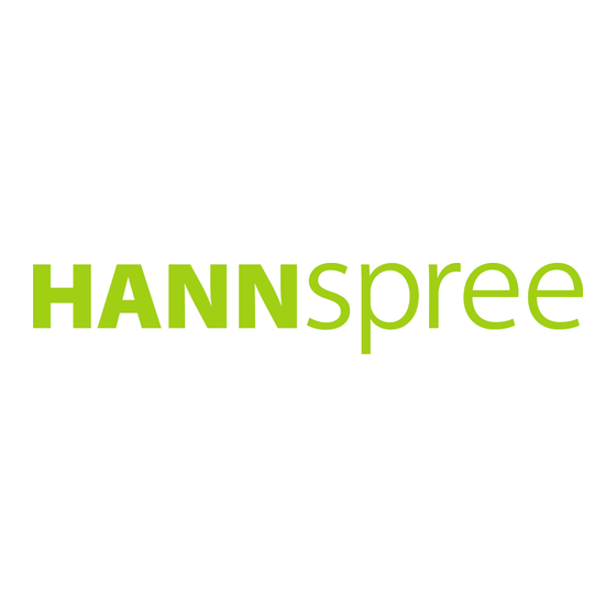 HANNspree HC281UPB Manuel De L'utilisateur