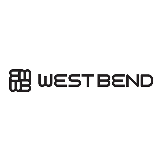 West Bend IC10801 Mode D'emploi