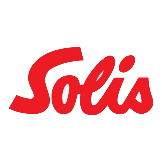 SOLIS 381 Guide De Démarrage Rapide