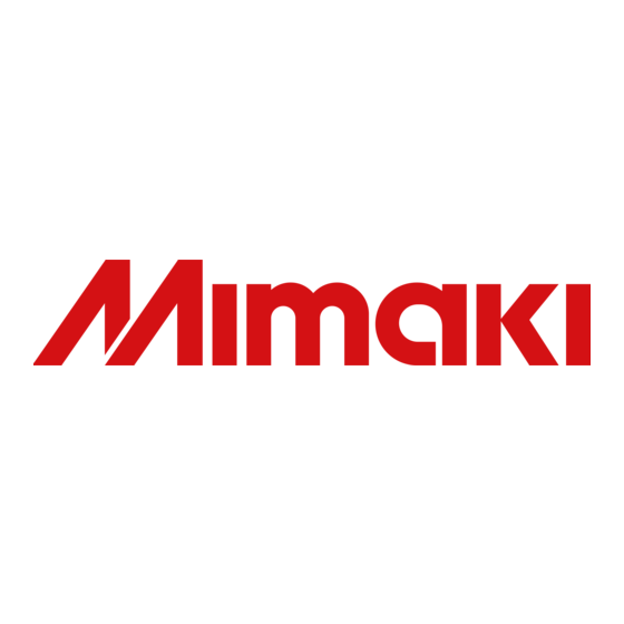 MIMAKI UJF-3042MkII Mode D'emploi