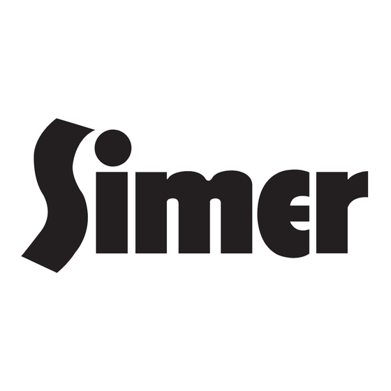 Simer 4075SS-01 Notice D'utilisation