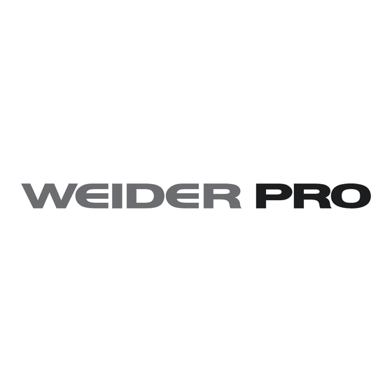 WeiderPro 290 W Manuel De L'utilisateur