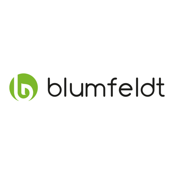 Blumfeldt Biarritz Double Mode D'emploi