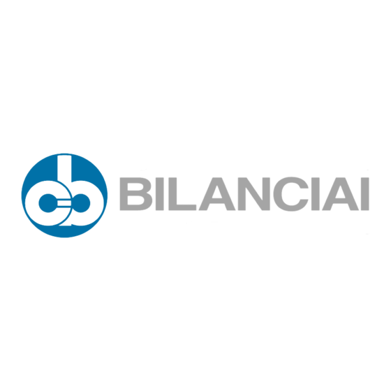 Bilanciai D70E Manuel D'utilisation Et D'entretien