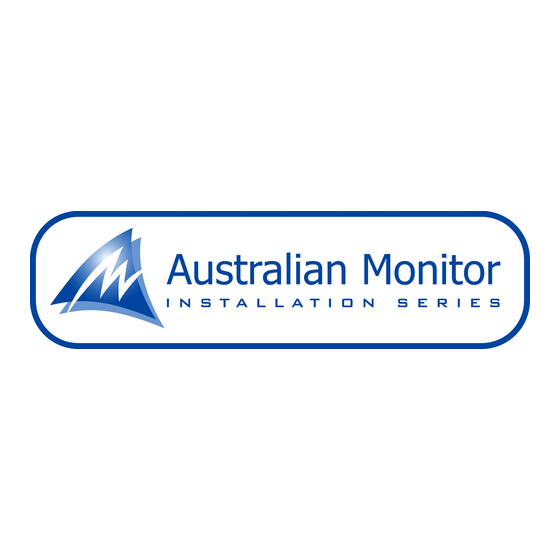 AUSTRALIAN MONITOR TX8201 Manuel D'utilisation