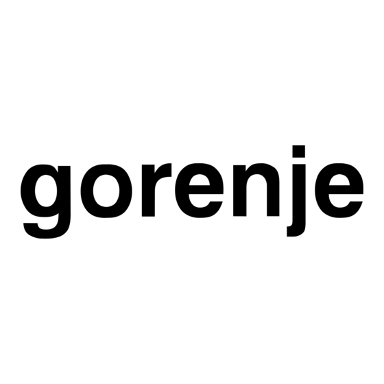 Gorenje 743611 Généralités - Avertissements - Installation - Entretien