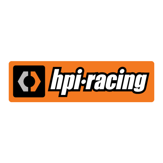 HPI Racing Formula TEN Manuel De Montage