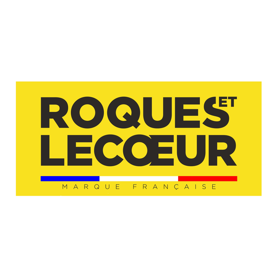 ROQUES LECOEUR SAMSON Notice D'utilisation