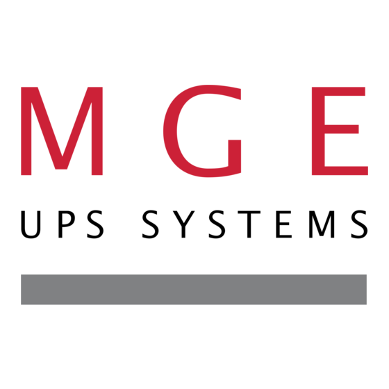 MGE UPS Systems Pulsar EXtreme 2000 Manuel D'installation Et D'utilisation