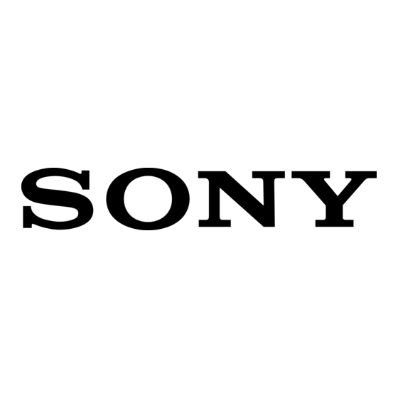 Sony PMW-500 Mode D'emploi