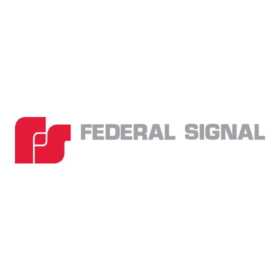 Federal Signal Corporation STREAMLINE LP7 Série Instructions D'installation Et D'entretien