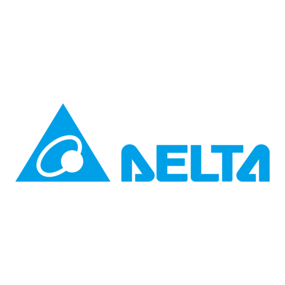 Delta Electronics VFD-E Série Mode D'emploi