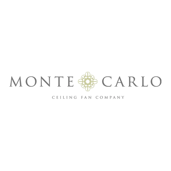 Monte Carlo Fan Company MCDF Serie Guide D'entretien Et Manuel D'installation