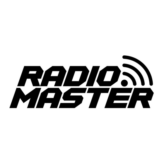 RadioMaster TX8 Guide De Démarrage