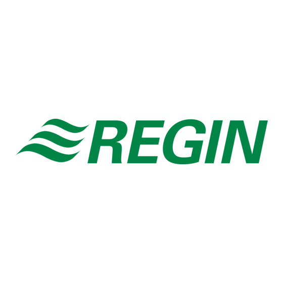 Regin RCX Serie Instruction