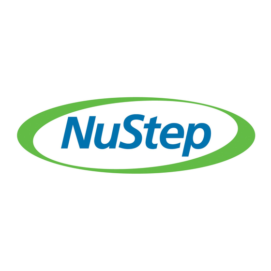 Nustep RB8 Manuel De L'utilisateur