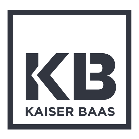 Kaiser Baas SMART Manuel D'utilisation