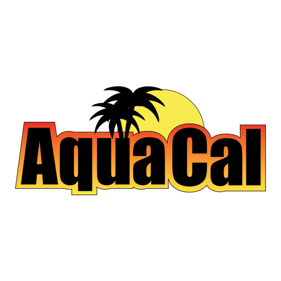 Aquacal TropiCal T65-H Guide D'installation