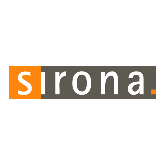 Sirona BL Notice D'utilisation