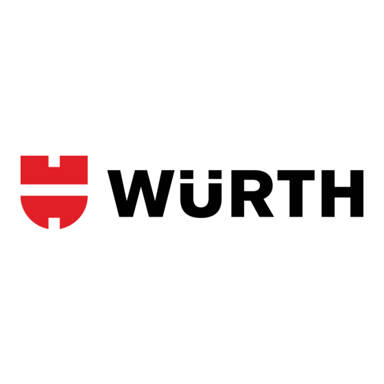 Wurth Master DBS 3500 Notice D'utilisation