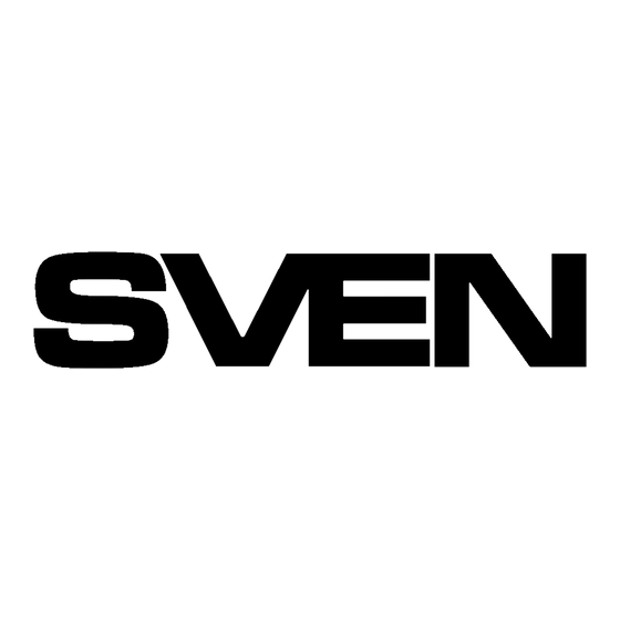 Sven AVR SLIM-500 LCD Guide Rapide