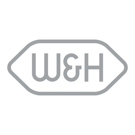 W&H Assistina 301 Plus Notice D'utilisation