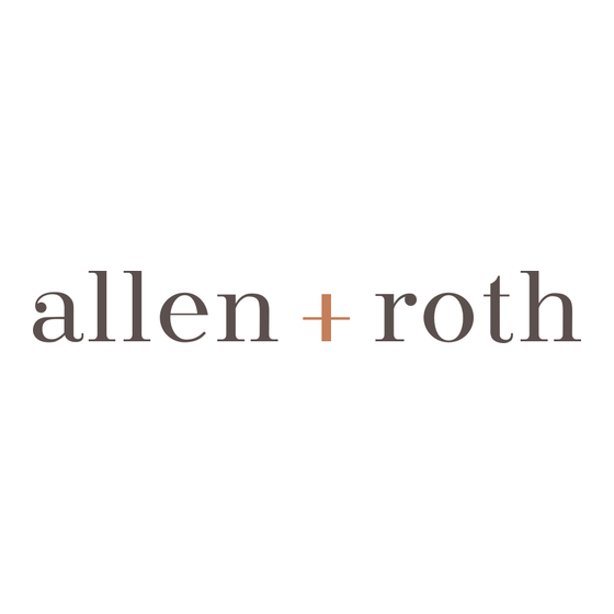 Allen + Roth Ellum-SC-TD-CH Manuel D'installation